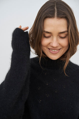 HARMONIE RULLEKRAVESWEATER