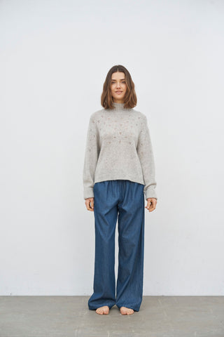 HARMONIE RULLEKRAVESWEATER